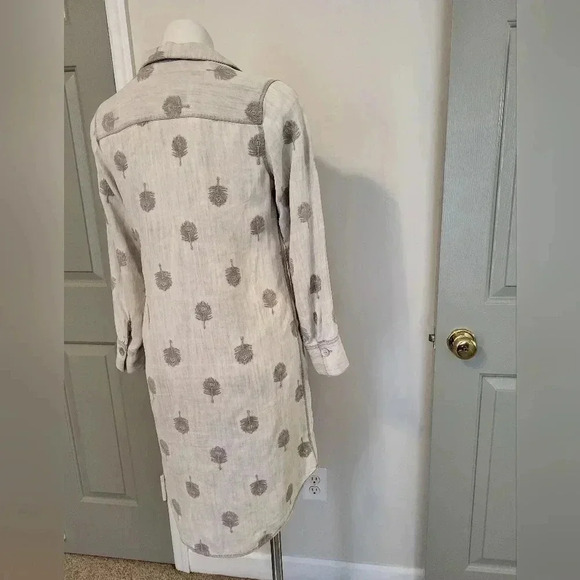 Soft Surroundings Paisley Park Chambray Feathers Dress(XS) - Picture 4 of 12